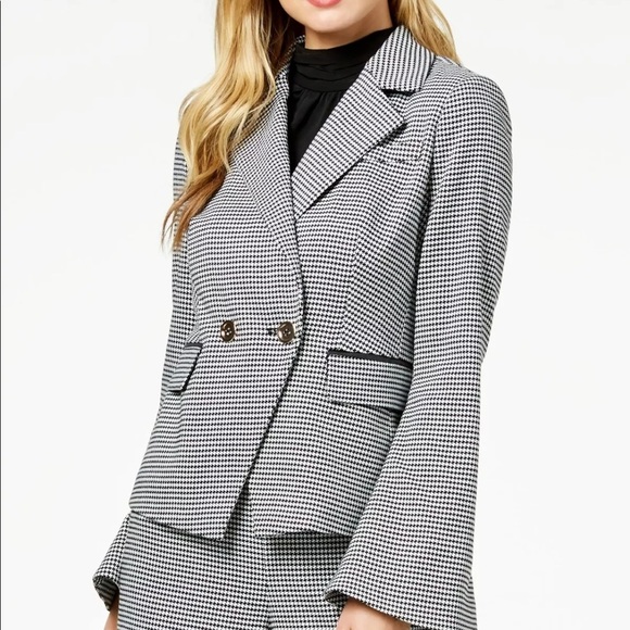 RACHEL Zoe Houndstooth Blazer - Picture 1 of 10